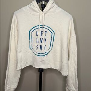 LFT Clothing Co. Women's White Cropped Hoodie